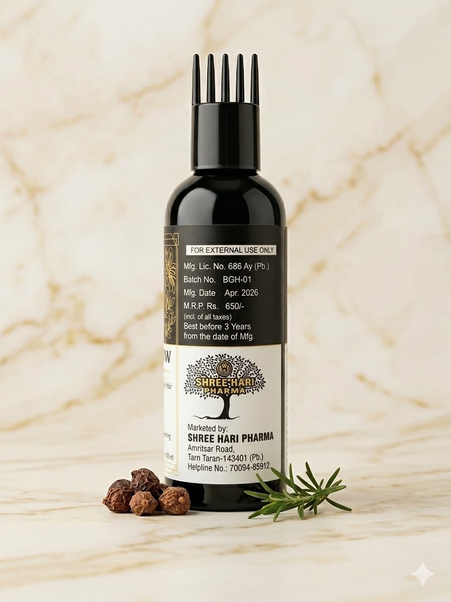 Bio Grow Herbal Hair Oil | Specialized Care for Early Greying Hair (100 ml)