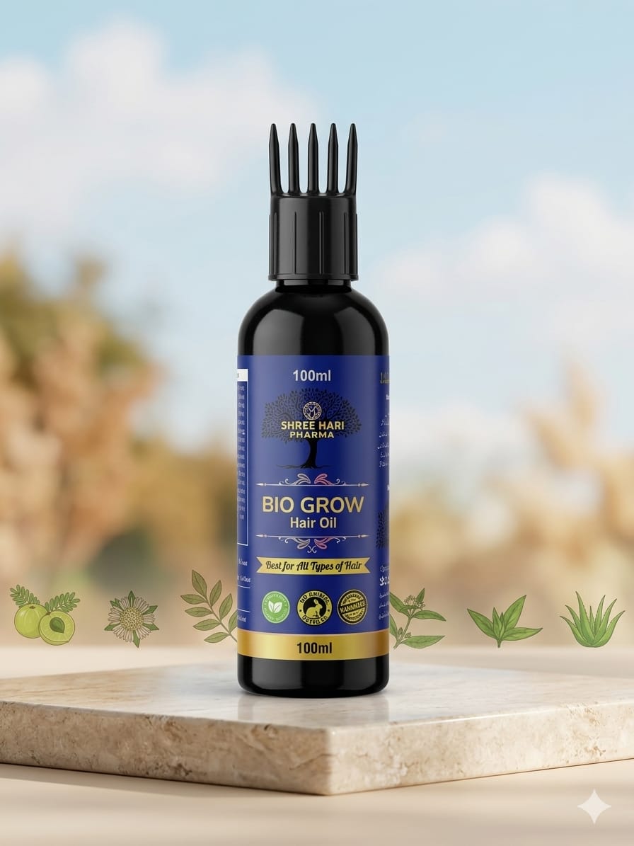 Bio Grow Hair Oil – Ayurvedic Solution for Hair Fall,  & Hair Growth